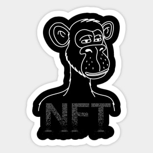 Monkey NFT Halloween Sticker